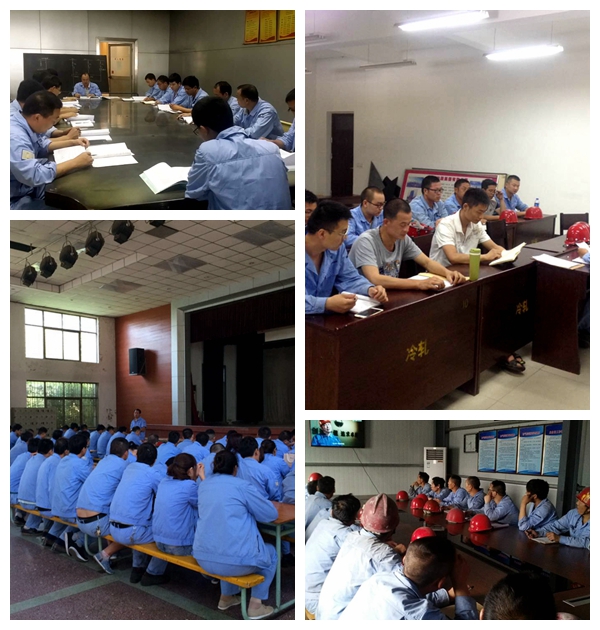 全員百日學(xué)“三規(guī)”活動(dòng)現(xiàn)場(chǎng)（發(fā)電、鋁加工、墻材）